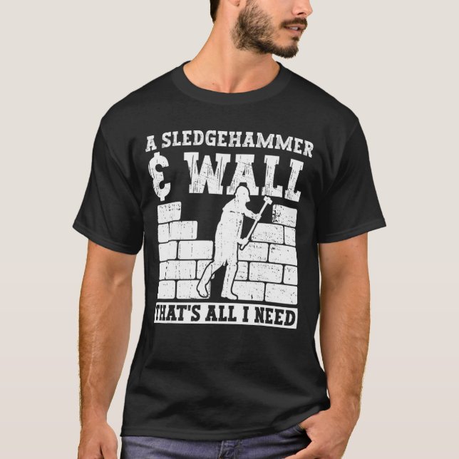 T-shirt Améliorations Et Démolition De Maison (Devant)