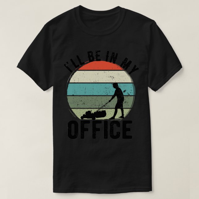 T-shirt Aménagement de la pelouse jardinage entretien de l (Design devant)
