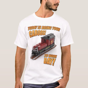 T-shirt Amenez votre caboose au jour de travail (Red Caboo