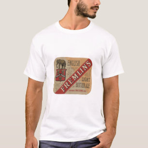 T-shirt amer léger de bière anglaise de Fremlins