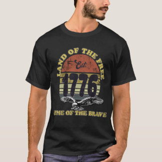 T-shirt America 1776 – Terre de la Liberté, depuis