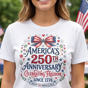 T-shirt America 250e Anniversaire Préparatoire Coquette Nœ