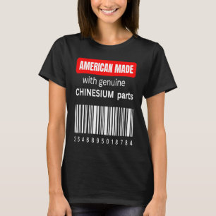 T-shirt America Fabriqué avec des pièces chinesium authent