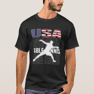 T-shirt America Tennis Fans Jersey American Flag Pin