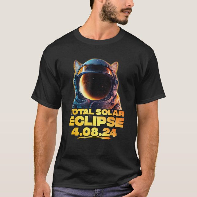 T-shirt America Totality 4 08 24 Total Solar Eclipse Cat 2 (Devant)