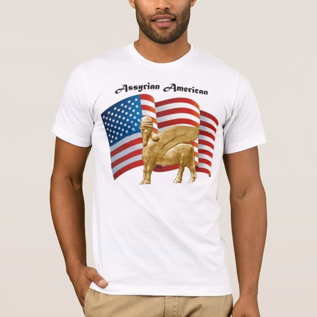 T-shirt Américain assyrien (Devant)
