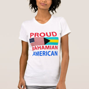 T-shirt Américain bahamien fier
