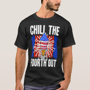 T-shirt Américain Chill Le Quatre En Dehors Usa 4ème Tee C