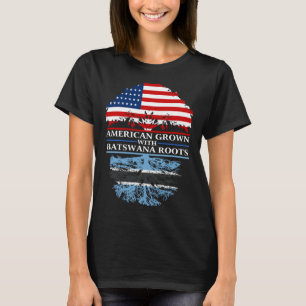 T-shirt Américain cultivé avec des racines Batswana Botsw