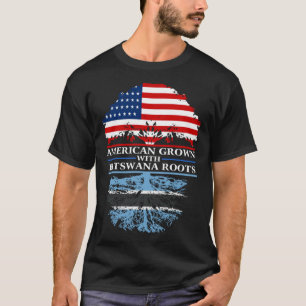 T-shirt Américain cultivé avec des racines Batswana  Botsw