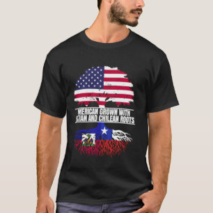T-shirt Américain cultivé avec patrimoine de drapeau haïti