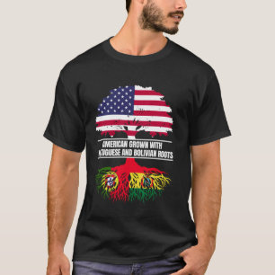 T-shirt Américain cultivé avec patrimoine du drapeau portu