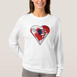 T-shirt Américain de feuille d'érable