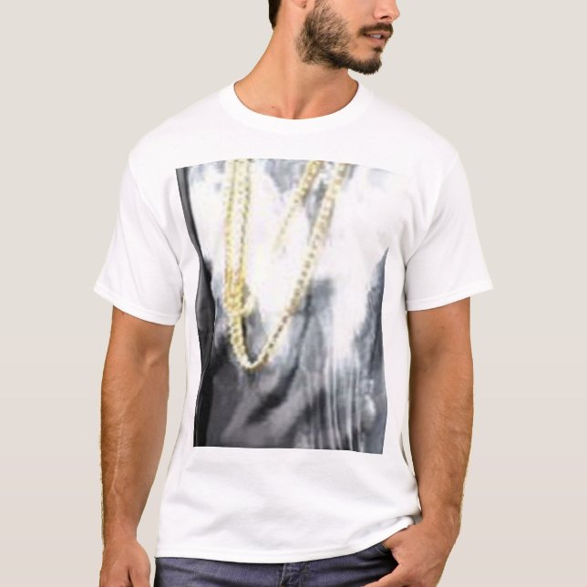 T-shirt américain de mélange de Poly-Coton (Devant)