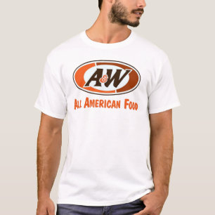 T-shirt américain de nostalgie de nourriture de