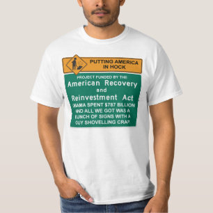 T-shirt américain de récupération - anti Barack