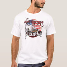T-shirt américain d'hydroplane de tonnerre