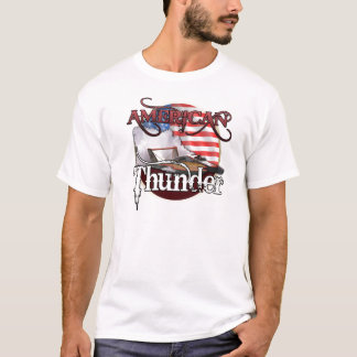 T-shirt américain d'hydroplane de tonnerre