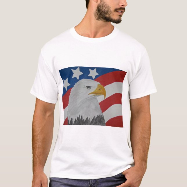 T-shirt Américain Eagle (Devant)