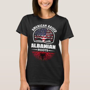 T-shirt Américain élevé avec des racines albanaises Albana