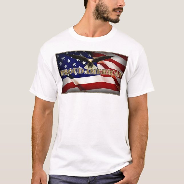 T-shirt Américain fier (Devant)