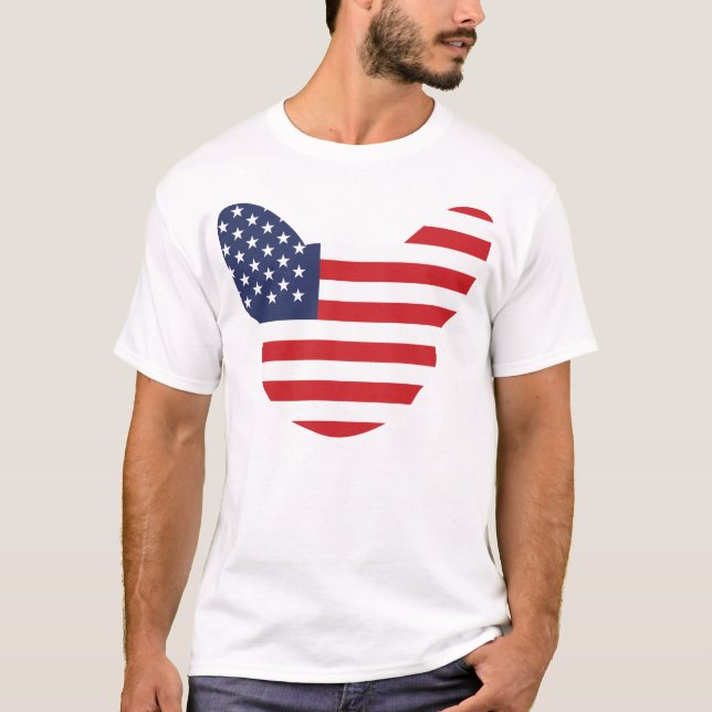 T-shirt Américain Frenchie (Devant)