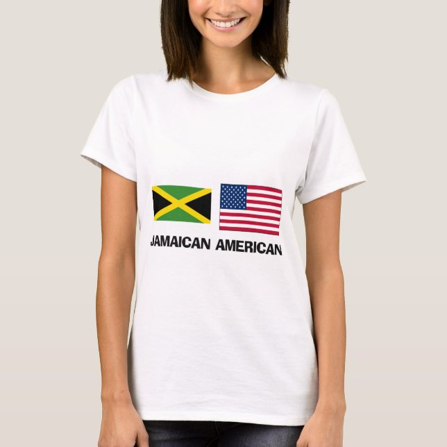 T-shirt Américain jamaïcain (Devant)