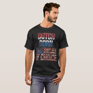 T-shirt Américain né néerlandais par la chemise bien