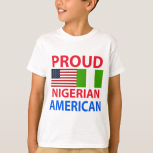 T-shirt Américain nigérien fier