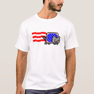 T-shirt Américain Nyan Cat® Shirt~ !