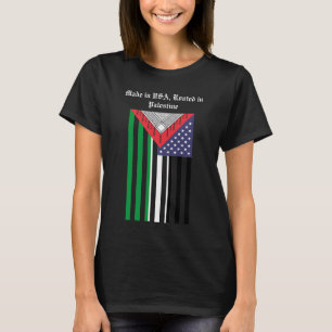 T-Shirt Américain Palestinien : Keffiyeh Patriotiq