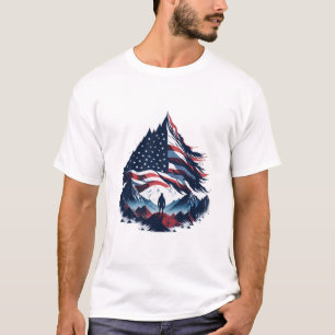 t-shirt américain papier peint drapeau américain