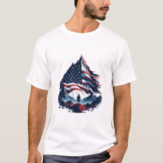 t-shirt américain papier peint drapeau américain