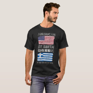 T-shirt Américain par le Grec de naissance par héritage 
