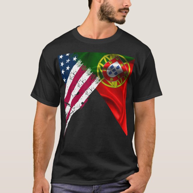 T-shirt américain portugais (Devant)