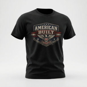 T-shirt Américain vintage construit