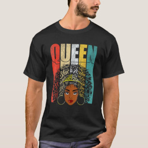 T-shirt American African Women Girl Apparel Afro Black Mel