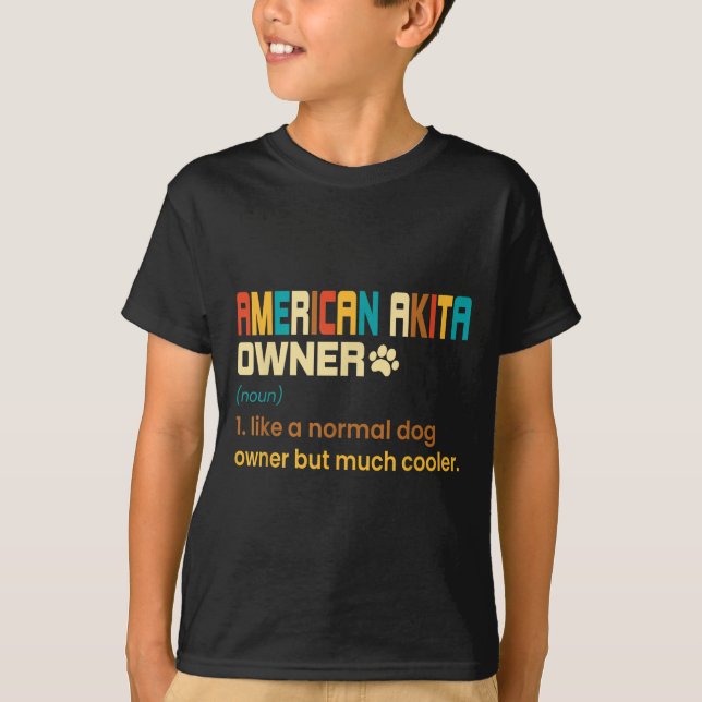 T-shirt American Akita Lover Design - Gift For American Ak (Devant)