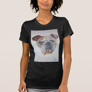 T-shirt American Bulldog Artistic Pet Portrait
