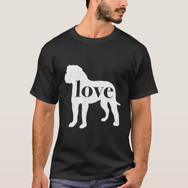 T-shirt American Bulldog Bully Aimer Un Graphi De Style Vi (Devant)