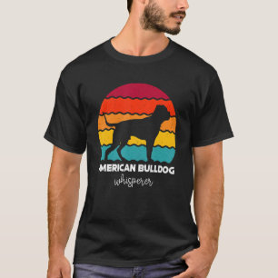 T-shirt American Bulldog Whisperer Retro Vintage