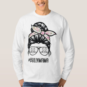 T-shirt American Bully Maman chiche lunettes de cheveux Bu