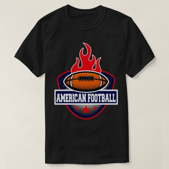 T-shirt American Burn Pour Le Jeu (Design devant)