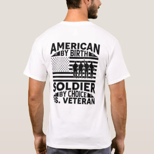 T-shirt American By Birth, Solider by Choice