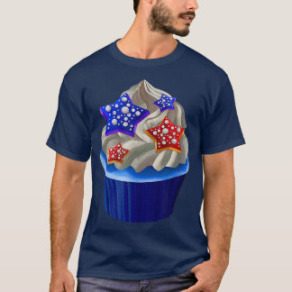 T-shirt American Cupcake Lover USA Drapeau 4 juillet cuiss