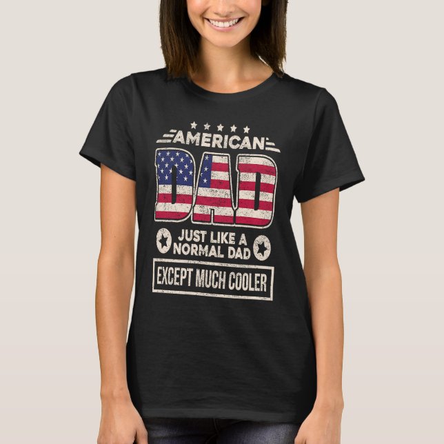 T-shirt American Dad, comme un papa normal sauf beaucoup c (Devant)
