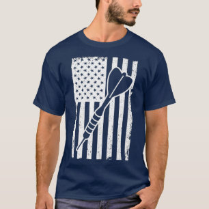 T-shirt American Dart Player Darts Throwing Sports Pub