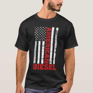 T-shirt American Diesel Flag Truck Turbo Brothers
