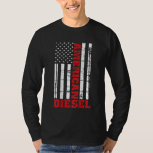 T-shirt American Diesel Flag Truck Turbo Brothers