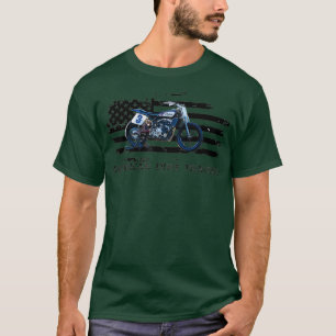 T-shirt American Dirt Tracker Flat Track Racer Dirt Men